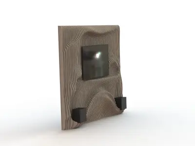 Parametric Wall for TV 3D model