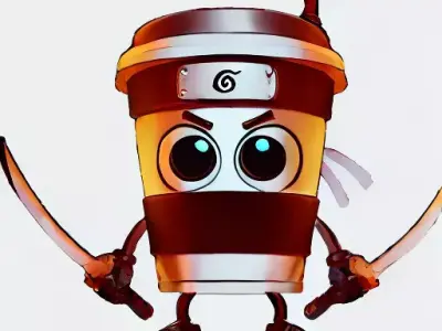 Italy Brainrot - Capuccino Assassino Free low-poly 3D model