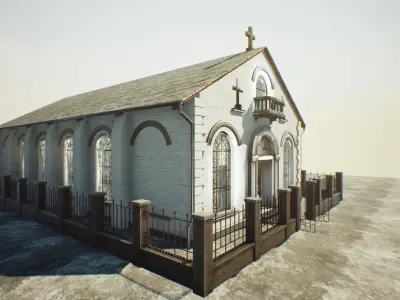 Church for Unreal Updated Low-poly 3D model