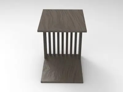 Nia Nightstand Low-poly 3D model