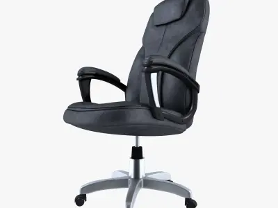 Ergonomic Leather Office Chair 3D model