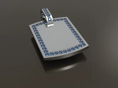 Dog Tag Pendant for Mans 3D print model