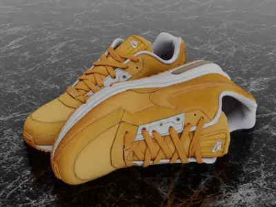 NIKE AIR MAX LTD 3 BRONZE 3D SHOES 3D model