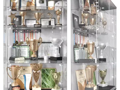 Award cabinet 3D model