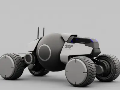 Planet Explorer Mega Truck  rigged 3D model