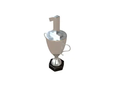 Trophy v4 002 Low-poly 3D model