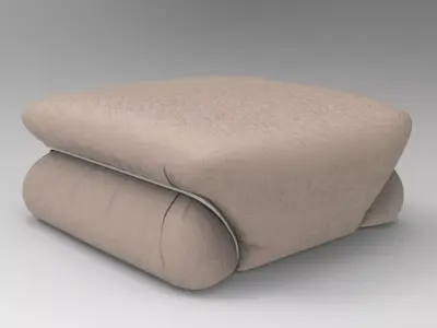 Pisu Pouf Low-poly 3D model
