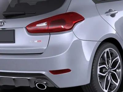 Kia Forte Hatchback 5door 2016 VRAY 3D model