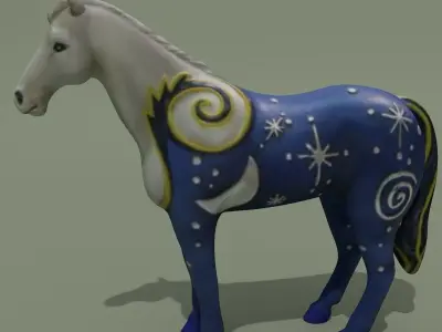 Horse Statuettes Collection volume 8 3D model