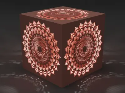Mandala Ornament Box 3D model