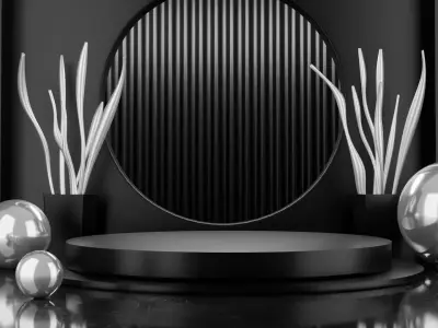 Scene for products 3D model