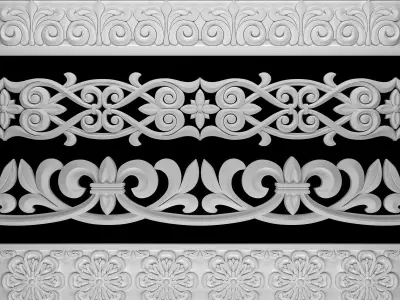 Ornament Element Pack 10 3D model