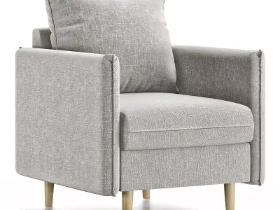 Slipson armchair Low-poly 3D model