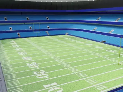 Nfl American Stadium Low-poly 3D model