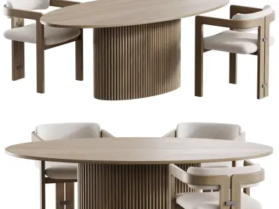 Dining table FIVORIANA 3D model
