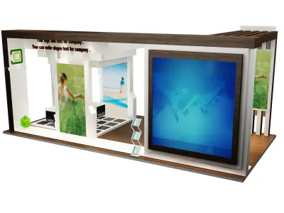 Booth Exhibition Stand a613 3D model