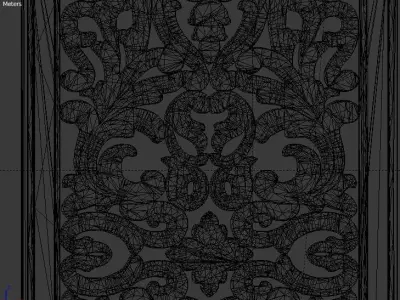Classic decor ornament v-3D model 47 3D model