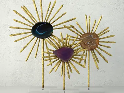 Omari Sculptures by Arteriors 3D model