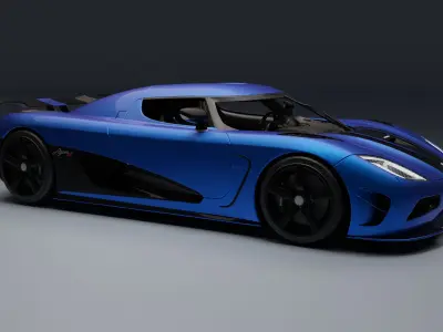 Koenigsegg Agera R Low-poly 3D model