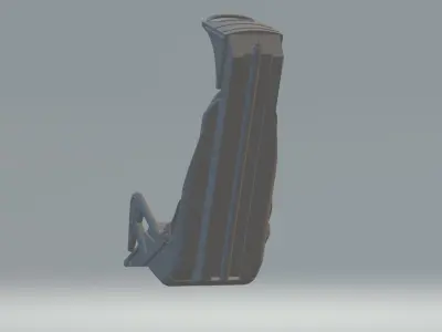 Siege pilote avion Free 3D print model