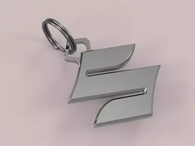 Suzuki Logo Keychain  -  Ready to 3D Print 3D print model