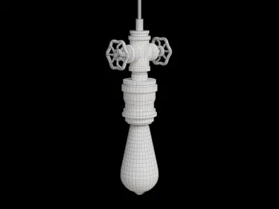 Bradway 1 Light Suspension Low-poly 3D model