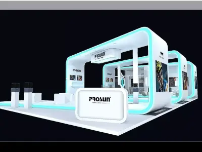 Booth - Area - 15X8-3DMAX2009-01 3D model