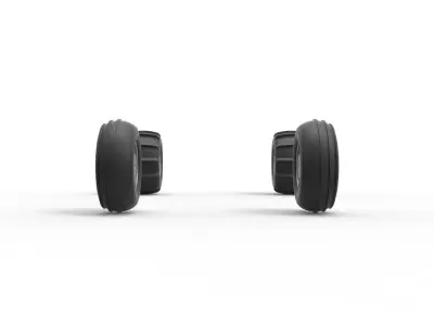 Wheel Set of water pumper Sand buggy Version 2 Scale 1 to 25 3D print model