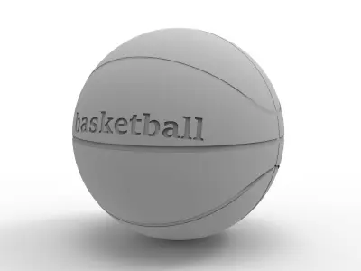 Basketball 3D Model ball Free 3D print model