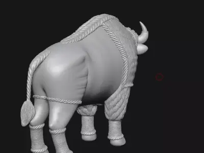 American bison 3D print model