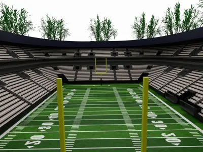 American football stadium 3D model purchase