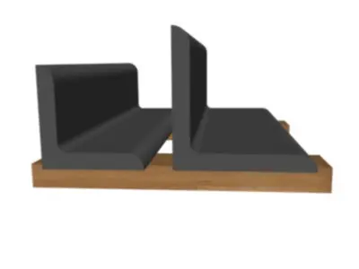 1in Thick Equal Angle 3D model