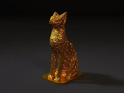 Goddess bastet 2 3D print model