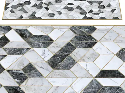 Geometry Modern Marble Floor  3D model