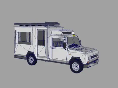 Philippine AUV XLT  Tamaraw Low-poly 3D model