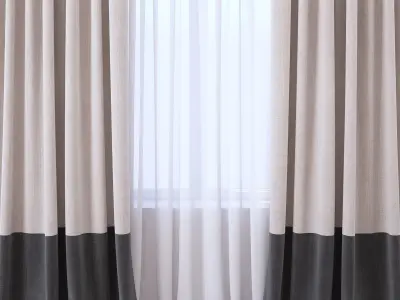 Set 113 Curtains 3D model