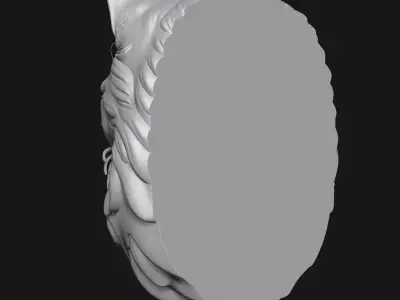 Cat sculpture 3D print model