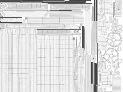 Cartoon Bicycle Game Ready Low-poly 3D model