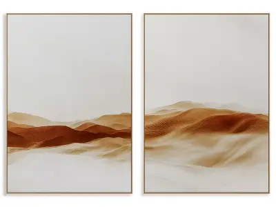 Abstract Painting Frame set 3D model 341