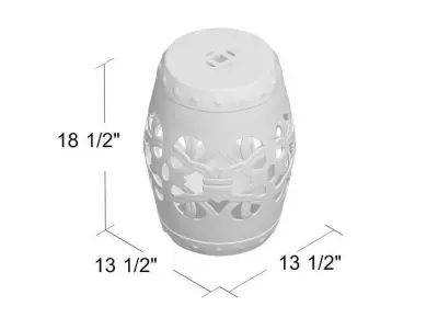 Dickison Garden Stool 3D model