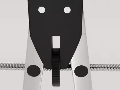 Compass metal 3D model