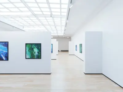 Art Museum Gallery Interior 4 Low-poly 3D model