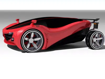 PivotConcept futuristic car Free 3D model