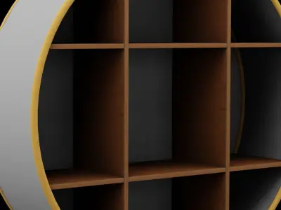 Geometrical Furniture Design  Low-poly 3D model