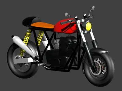 my caferacer bike 3D model