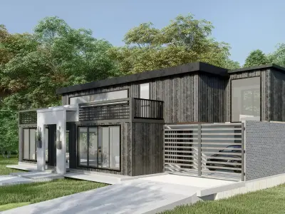 Container Box House 3D model