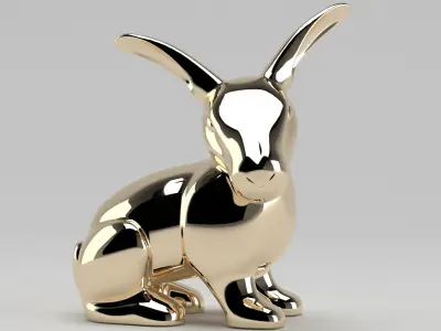 Sculpture 45 Bunny 3D model