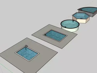 Swimming Pool Pack  Free 3D Model Free low-poly 3D model