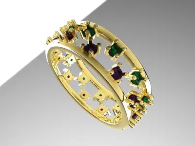 Anillo doble  3D print model