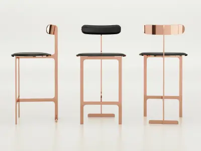 Park Place Counter Stool 3D model